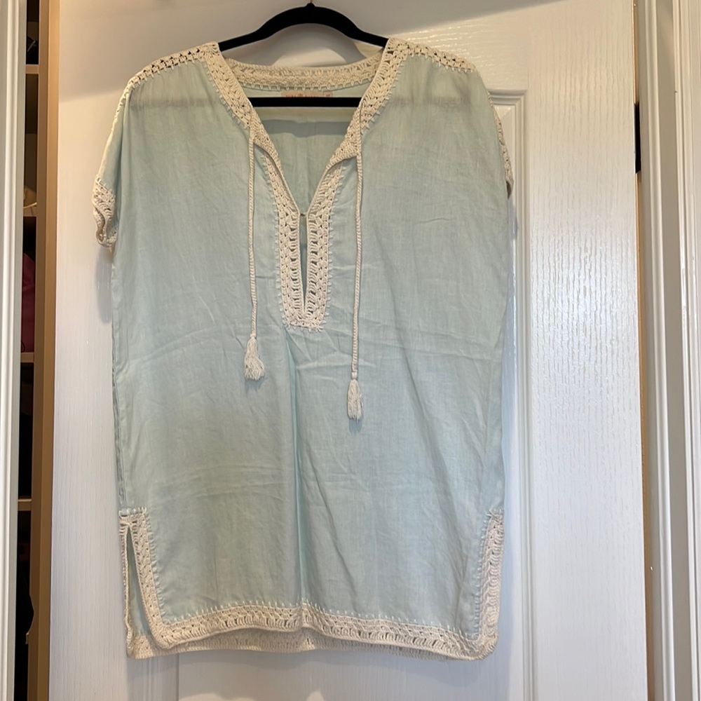 Whimsical Tory Burch Linen Coverup Size Small